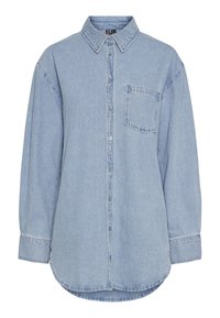 PCMAISIE - Bluza s gumbima - light blue denim