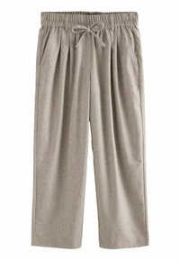 REGULAR FIT - PREMIUM RICH WIDE LEG  - Püksid - natural