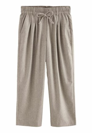 Next REGULAR FIT - PREMIUM RICH WIDE LEG  - Trousers - natural