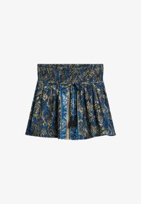 Valgt, navy leaf paisley