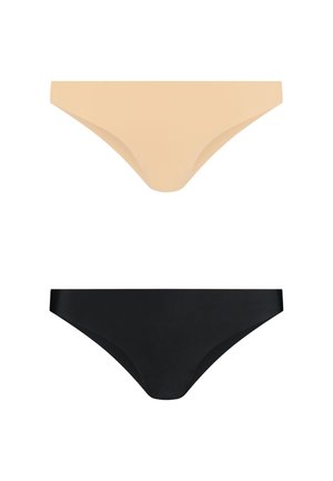 2-PACK  - Trusser - beige black