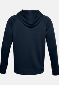 Under Armour RIVAL HOODIE - Sweater met rits - onyx