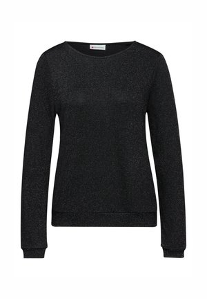 Stickad tröja - schwarz
