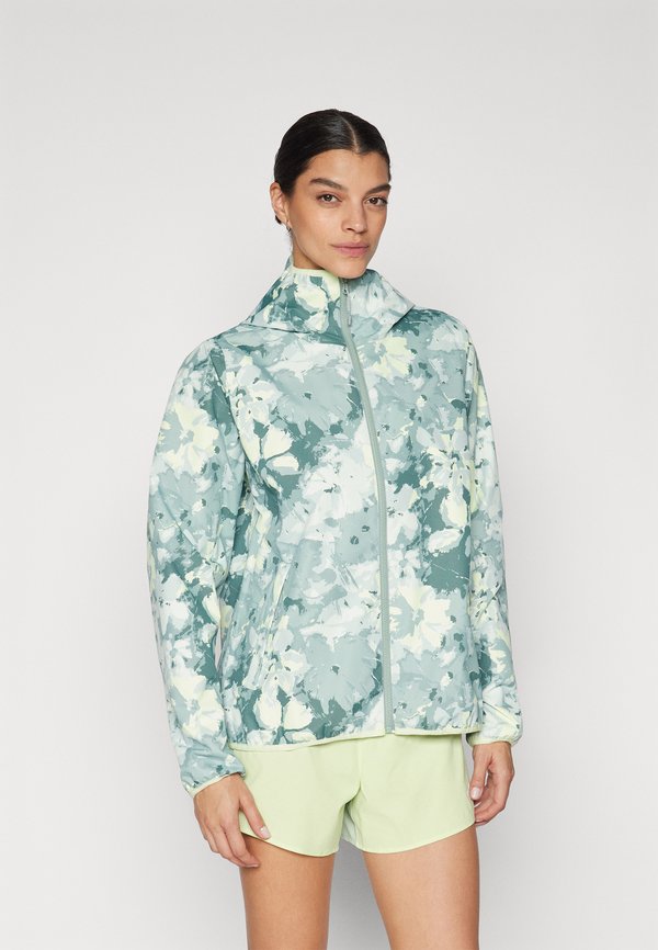 GRAPHIC RAIN JACKET - Waterproof jacket - eucalyptus