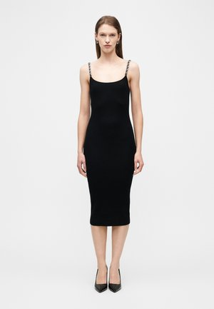 CHAIN STRAP MIDI - Dnevna obleka - black