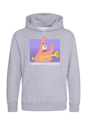 SPONGEBOB SQUAREPANTS MAYONNAISE - Mikina s kapucí - heather grey