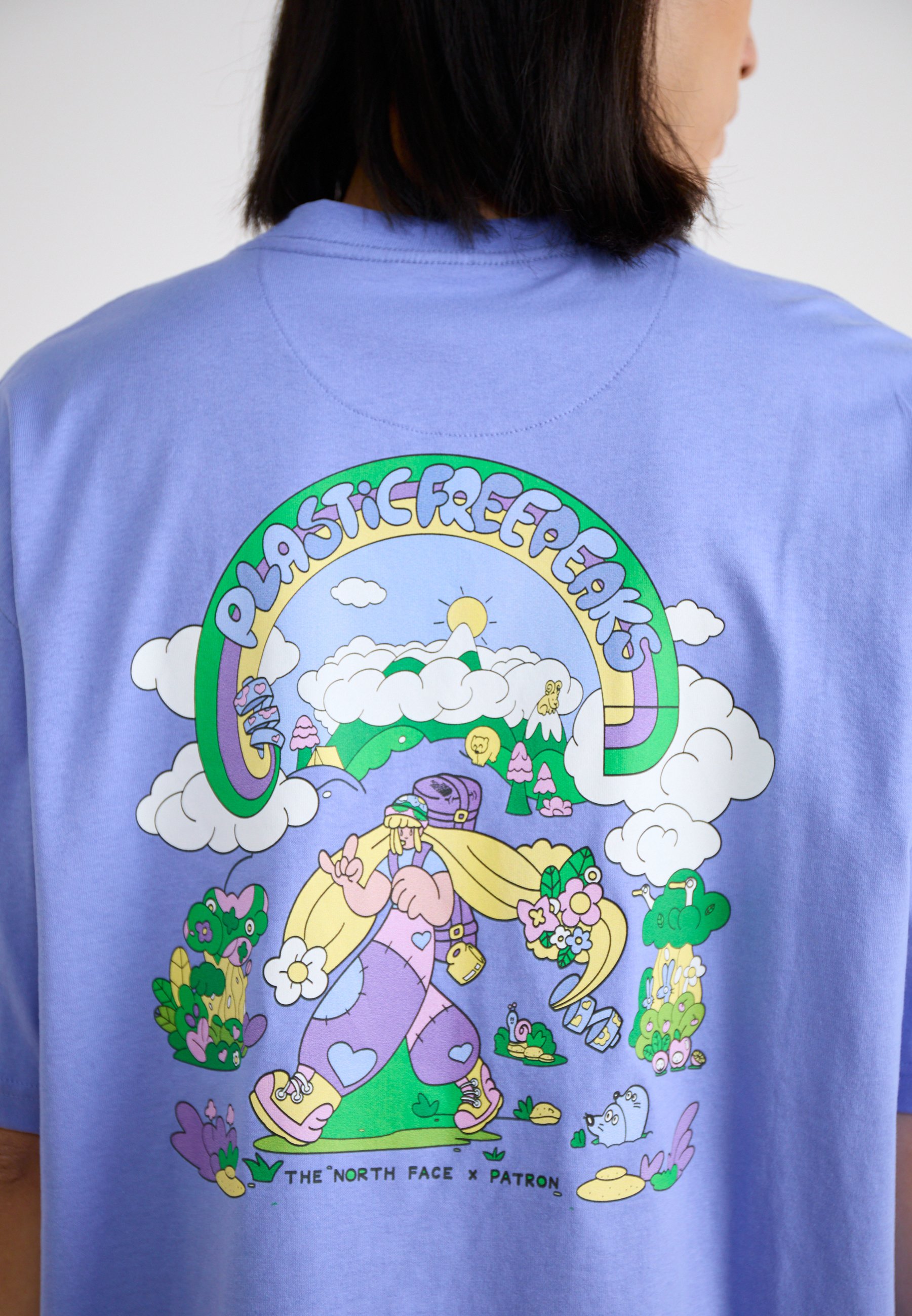 ★ドイツ発*THE NORTH FACE*新作*Clean Trails Tシャツ/W★ The North Face Clean Trails Oversized Fit T-Shirt | Blue