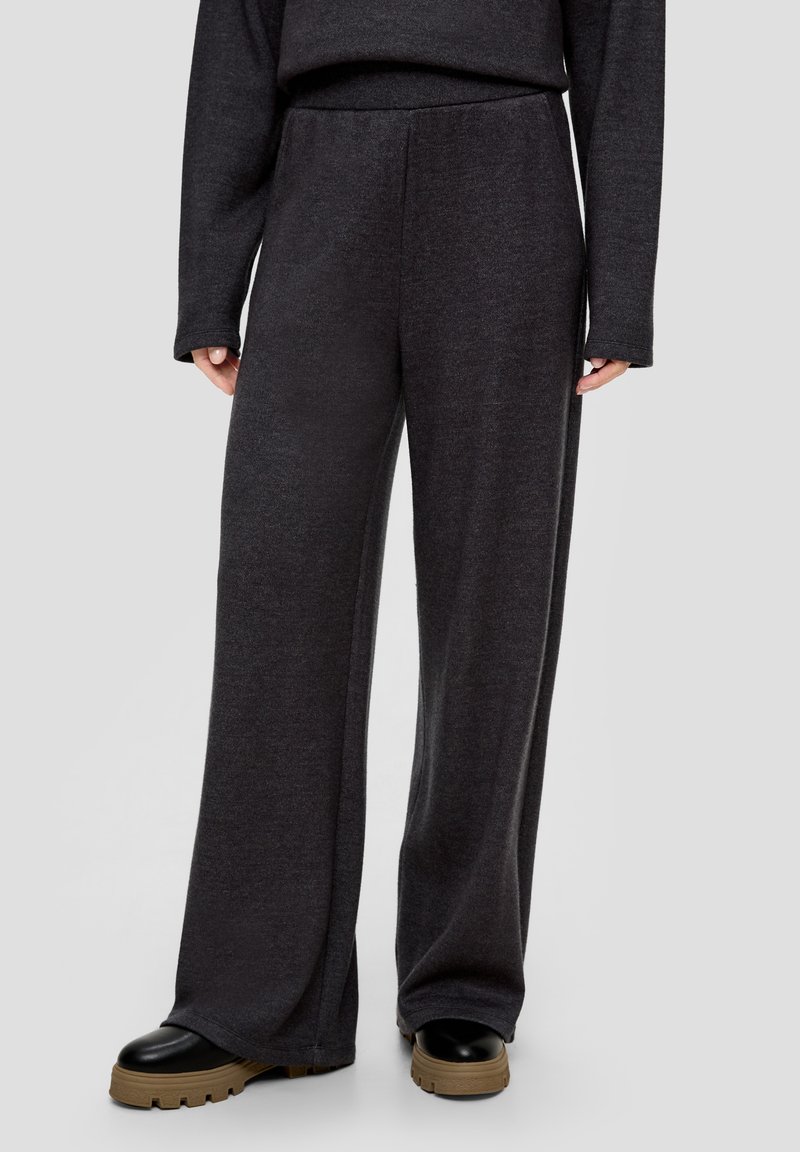 s.Oliver LOOSE - Stoffhose - dunkelgrau