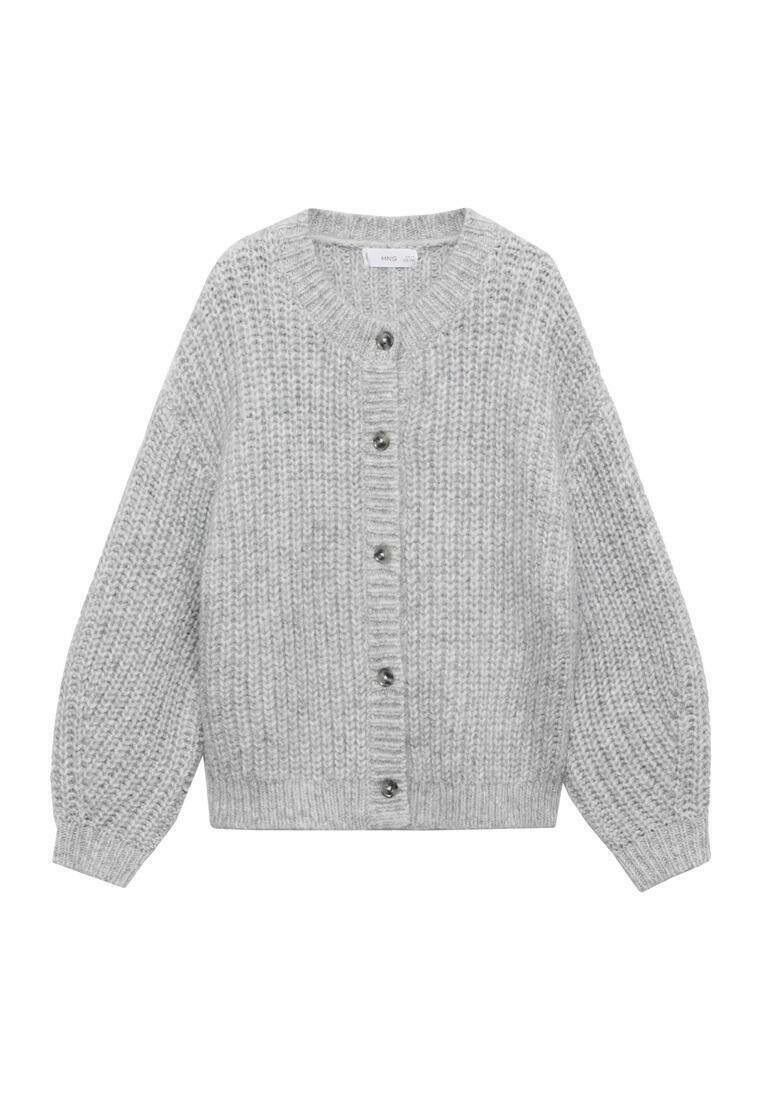 Mango Kids KID Strickjacke mottled grey/grau-meliert Zalando