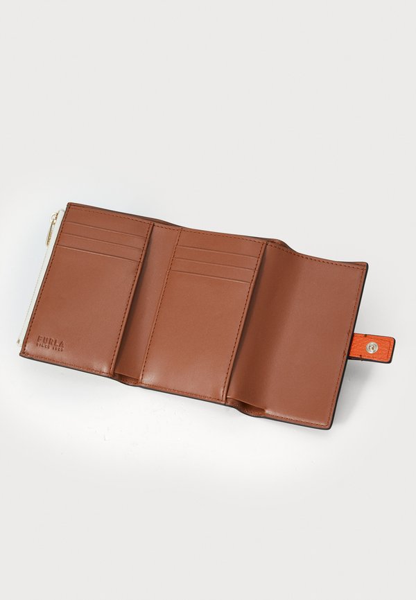 GRAZIA COMPACT WALLET TRIFOLD - Wallet - paprika/panna/cognac2