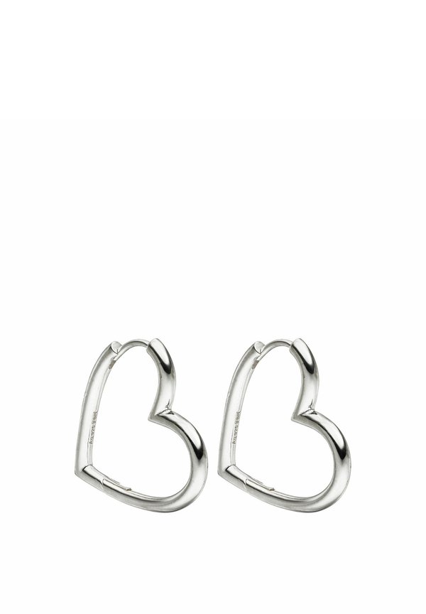 HEARTS - Ohrringe - silberfarben