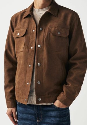 Imitatieleren jas - brown