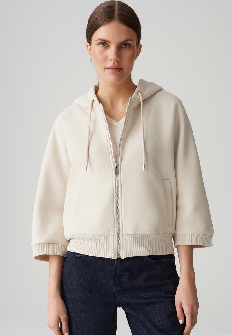 OPUS SOFT LOOSE BATWING FIT - Sweatjacke - natural glaze