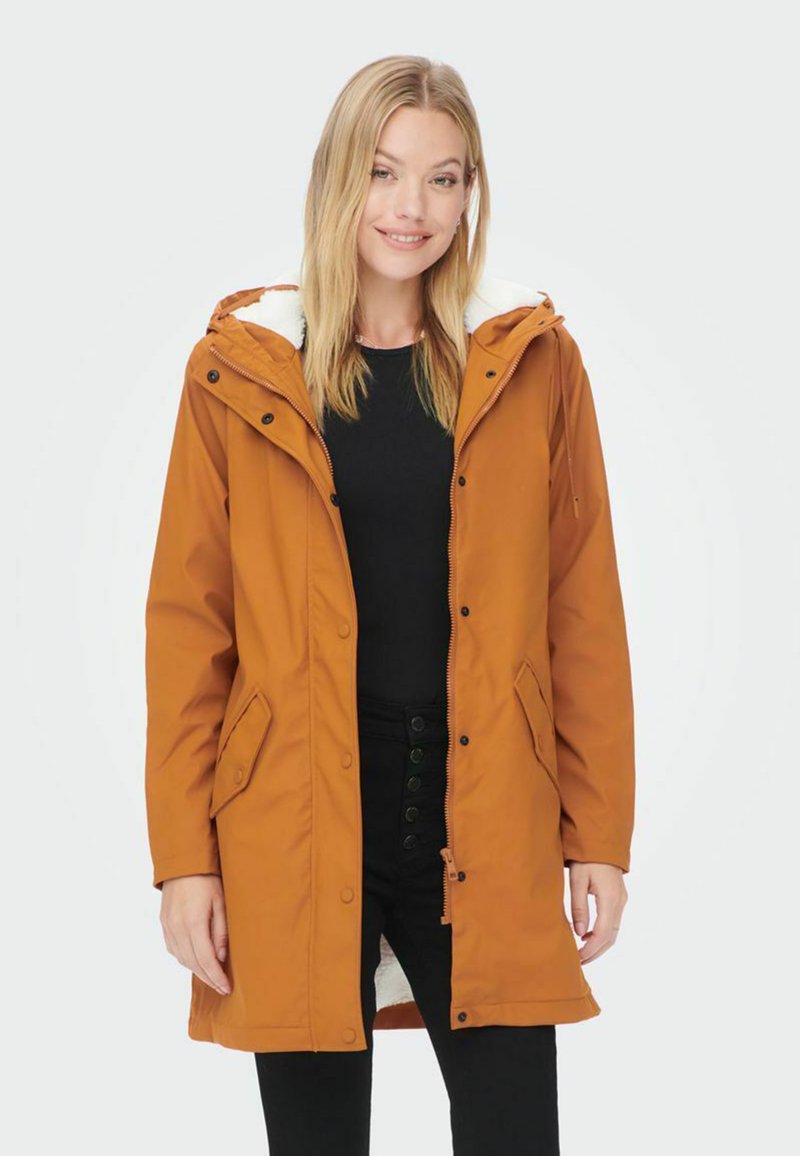 ONLY ONLSALLY RAINCOAT - Vinterfrakke - leather brown
