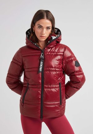 R4D TRAMLINE PUFFER RACER  LUX - Dunjakker - dark cranberry black