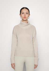 ONLY ONLNICOYA  COWLNECK - Pullover - pumice stone