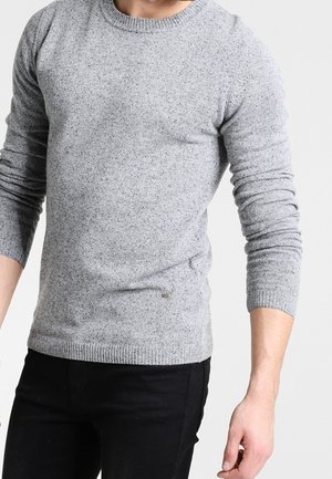 Striktrøje - mottled grey