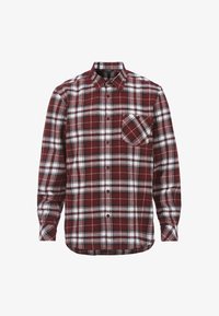 Valgt, wine red checked