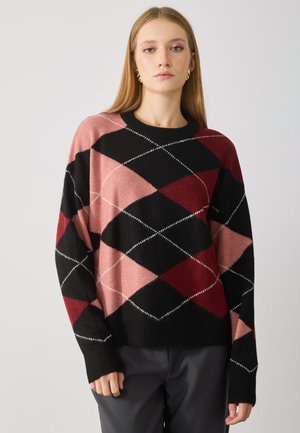 Strikkegenser - black