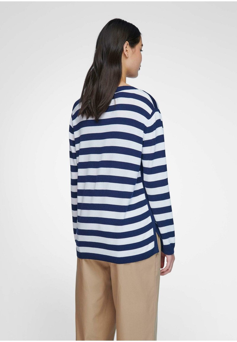 Damen Strickjacken | Emilia Lay Strickpullover marine/weiß/blau - YC84994 Damen Strickjacken | Emilia Lay Strickpullover marine/weiß/blau - YC84994