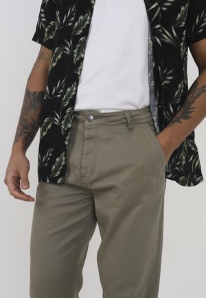 Relaxed fit jeans - khaki