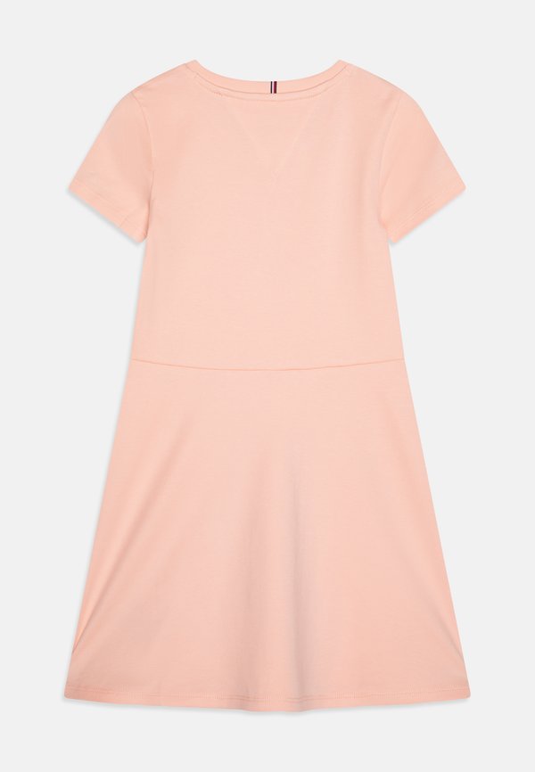 ESSENTIAL SKATER - Jersey dress - coral ice2