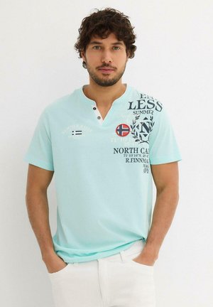 KURZARM MIT DRUCK - T-shirt con stampa - blue