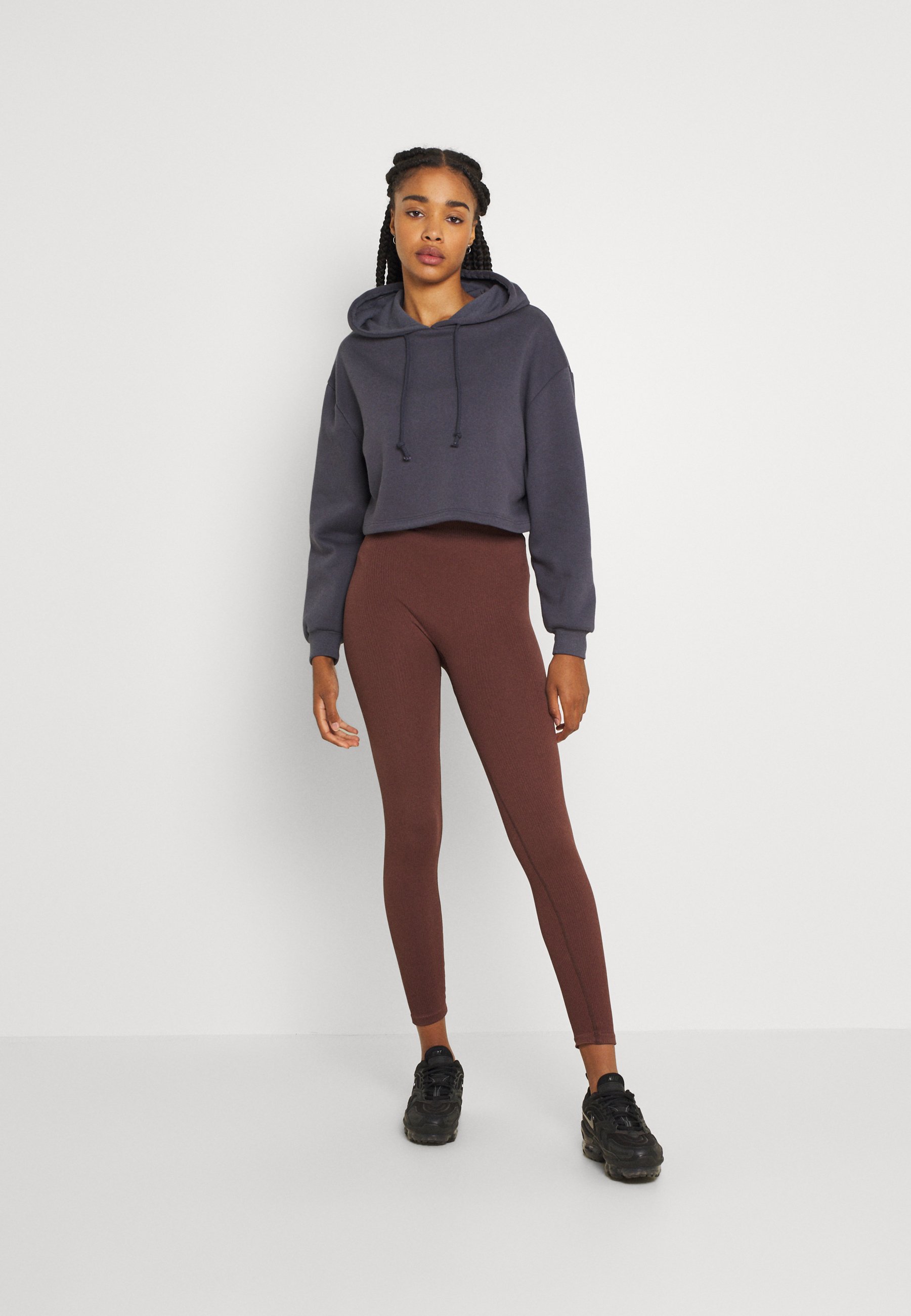 ONLY ONLGWEN - Leggings - shaved chocolate/marrone scuro - Zalando.it