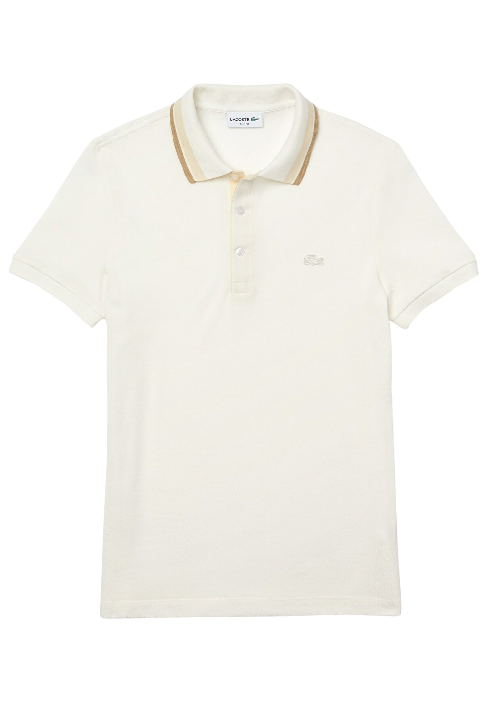 lacoste polo beige