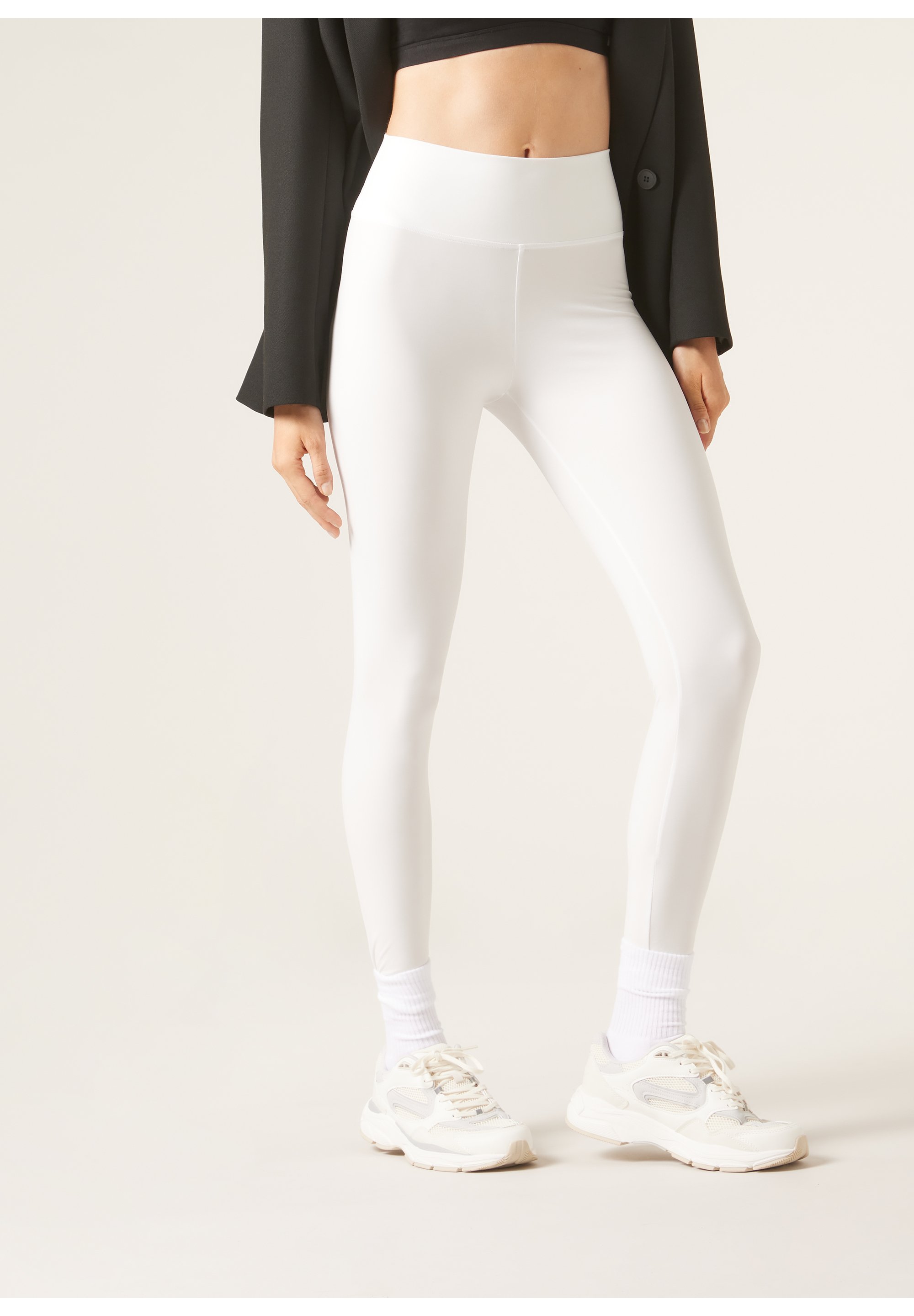Calzedonia ACTIVE Leggings Trousers f ivory/light yellow