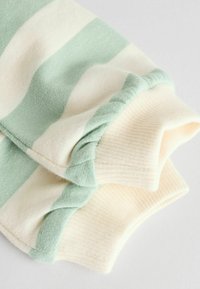 Next SET - Mikina - green white stripe flower