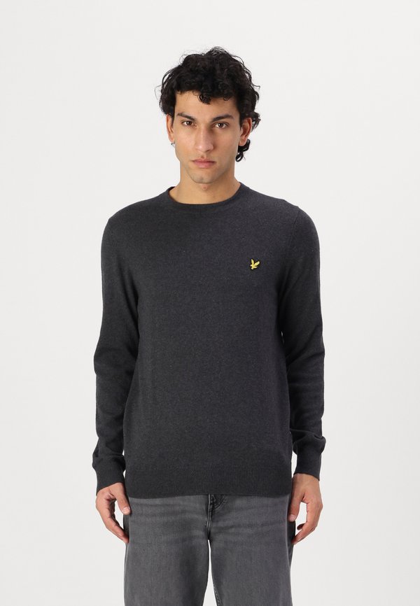 CREW NECK - Jumper - charcoal marl