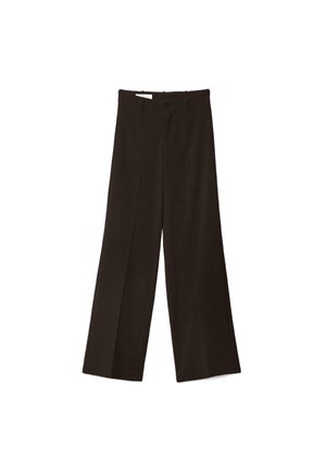 WIDE-LEG FORMAL WEAR  - Nohavice - dark brown