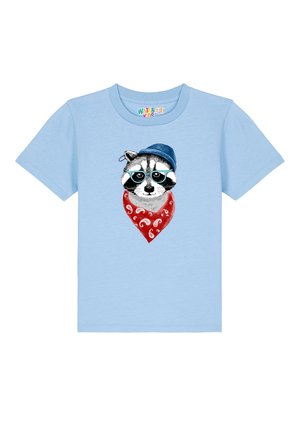 WASCHBÄR - T-Shirt print - blue soul