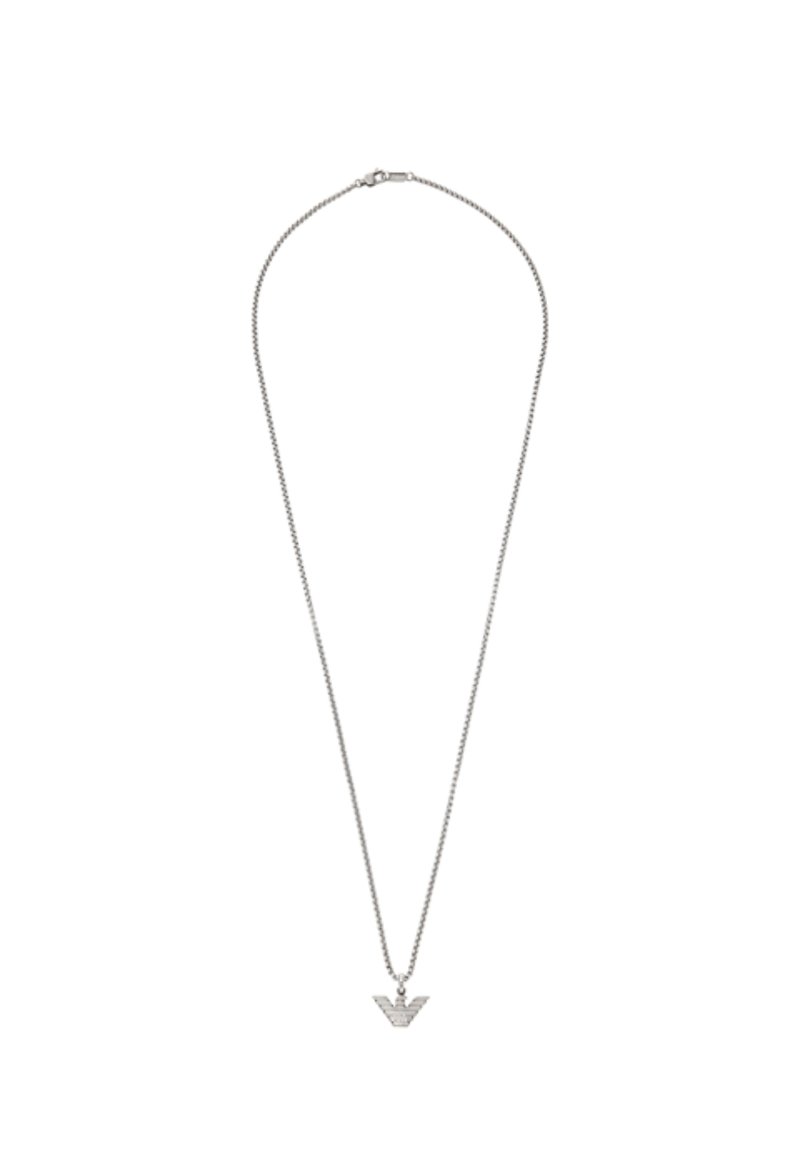 Emporio Armani EMPORIO ARMANI MEN'S STAINLESS STEEL PENDANT NECKLACE, EGS3169040 - Halskæder - silver-coloured