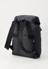 Guess ROMA FLAP BACKPACK - Rucksack - coal/black/black - Zalando.co.uk