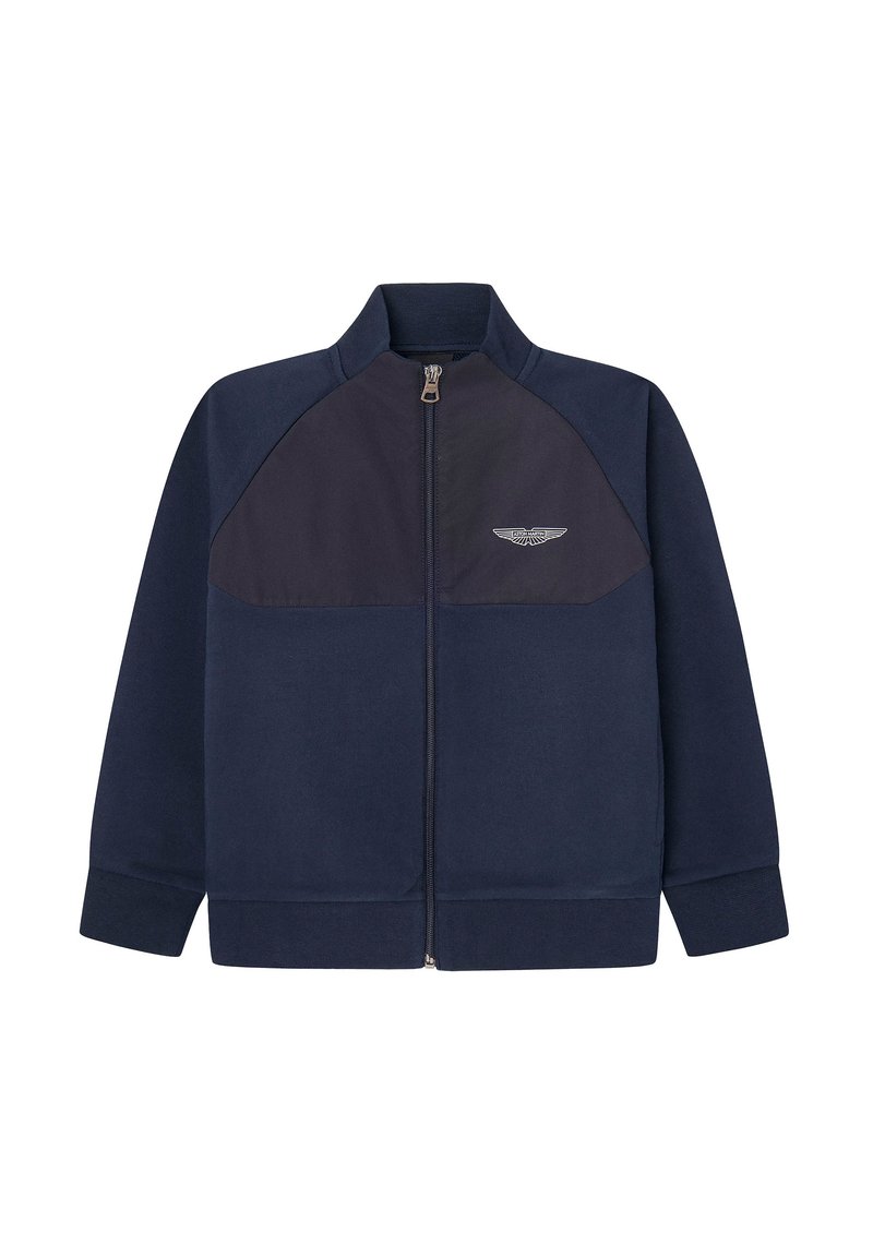 Hackett London Sweater met rits blauw Hackett London Sweater met rits blauw