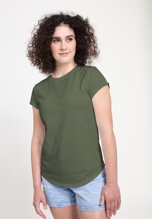 ROLLED-SLEEVE - T-shirt basic - pistachio green