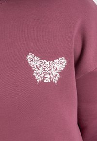 Smilodox NALA BACK PRINT HOODIE - Kapuzenpullover - dunkel rosa