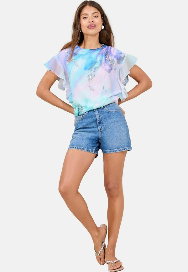 REGULAR FIT - EMBELLISHED PRINTED  - Bluse - lilac purple