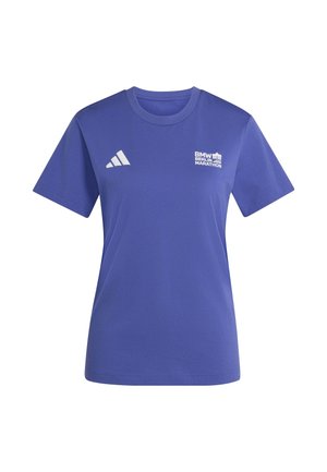 adidas Performance, BER26 MAP TEE - T-shirt print - dual indigo