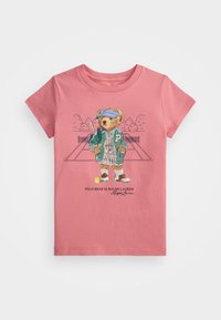 POLO BEAR COTTON JERSEY T-SHIRT - Potiskana majica - faded peony