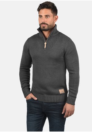 Solid SDPETRO - Strickpullover - dark gray