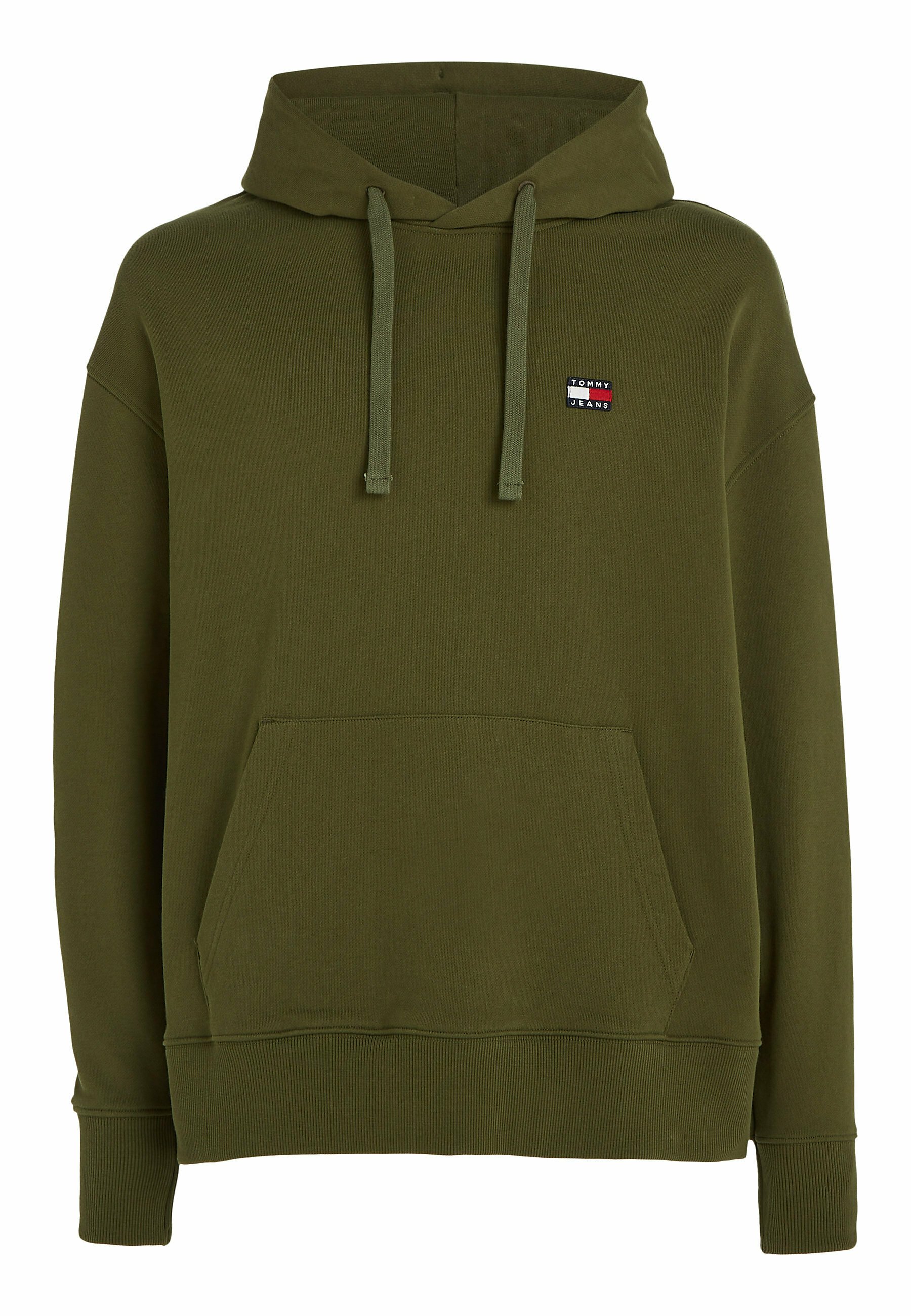 Tommy Jeans TJM RLX - Mikina s kapucí - drab olive green