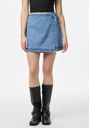 A-lijn rok - light-blue denim