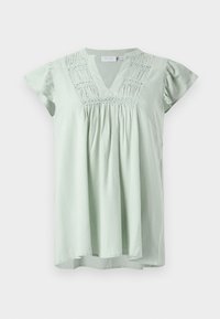 VIVISIA V NECK PLEATED - Blouse - silt green