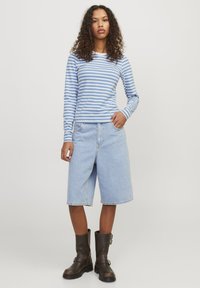 JJXX JXCELINE GIGI STR LS STRIPE JRS - Džemperis - silver lake blue stripesblanc de blanc