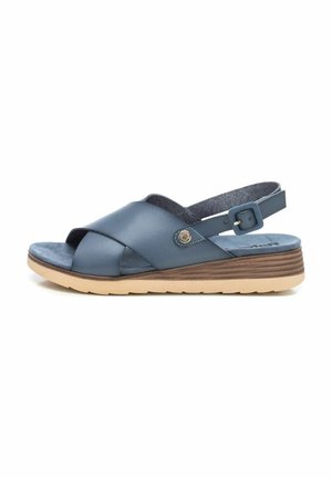 Sandalias de cuña - jeans