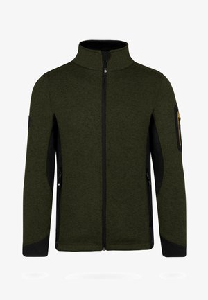 normani Outdoor Sports OUTDOOR ÜBERGANGS STRICKJACKE MIT SEITENTASCHEN - Fleecejacke - oliv