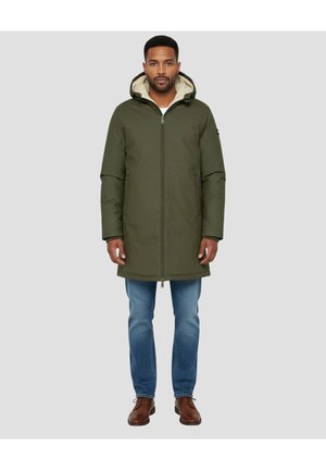 Schott WITH HOOD - Klassischer Mantel - kaki